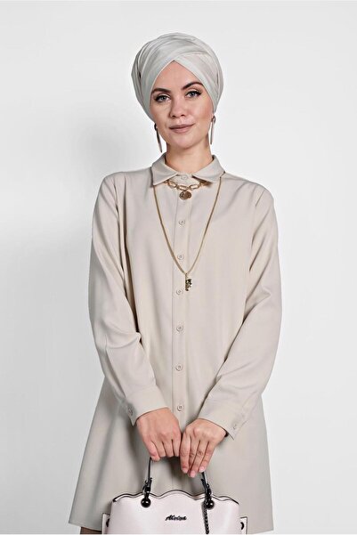 Alvina Button Chiffon Tunic 40208