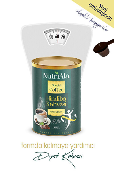 NutriAla Hindiba Diyet Kahvesi Detox (inülin) Orafti® 150 gr Kasik Tat Yeni A...