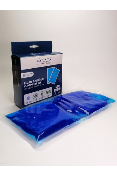 Vanaca Grup 5 Adet Kılıflı Sıcak Soğuk Kompres Jel Buz Ve Isı Paketi, Tekrar Kullanılabilir Termojel 13x26cm