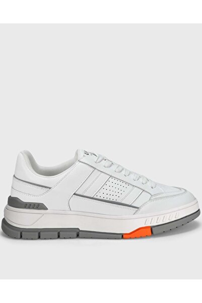 Lufian 112230239 Edwin Sneaker Erkek Deri Ayakkabı BEYAZ