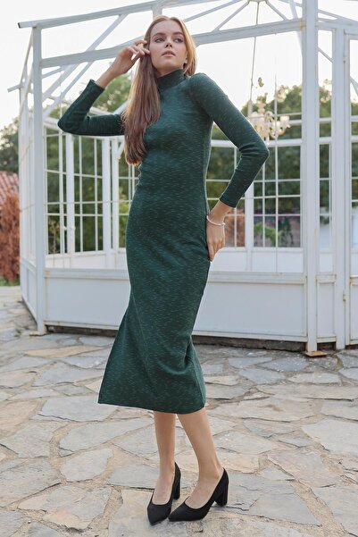 ESPİNA Rochie pentru damă, cu modele injectate, cu gât roscat