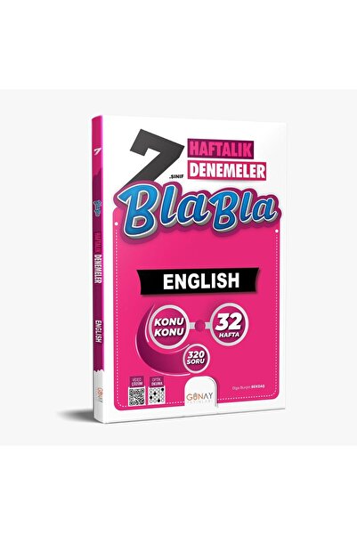 Günay Yayınları GÜNAY YAYINCILIK 7. SINIF BLA BLA İNGİLİZCE 32 HAFTALIK DENEM...