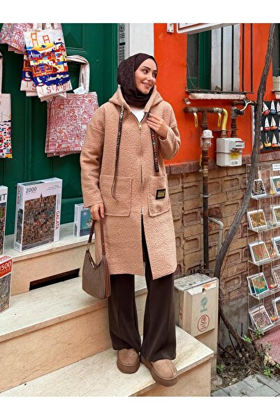 butik hira Палто от букле плат - жилетка