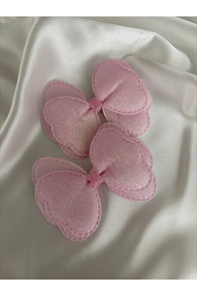 Defne Kids Accsessories Pembe Simli 2’li Klips Kurdele Toka | Kız Çocuk Tokas...