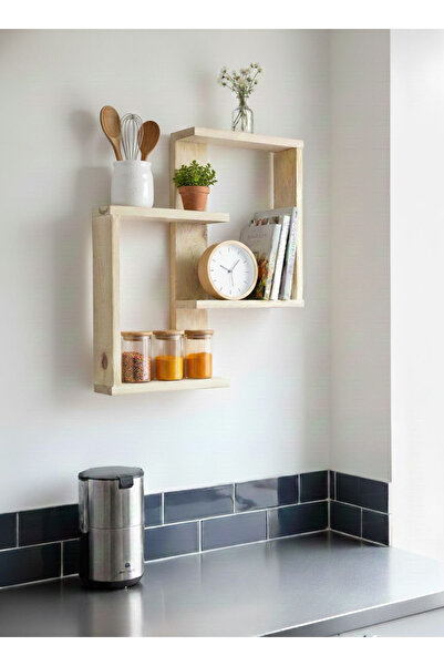 Wooden Factory Ayarlanabilir Masaüstü ve Duvar Rafı, Masa Tezgah Üstü Organiz...