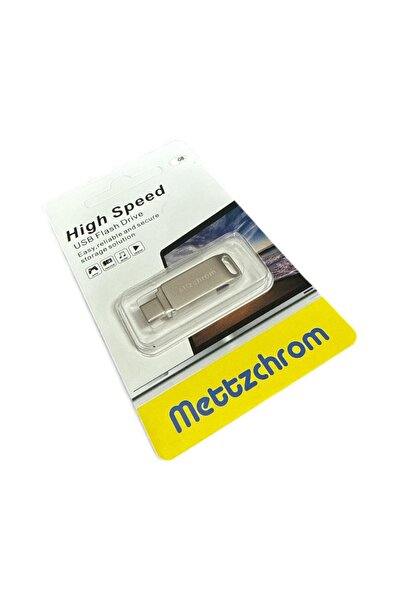 Mettzchrom 64Gb Metal Memory - Otg Flash Flash Disk, USB and Type-C Compatible