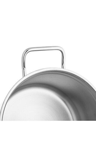 Sofram Atlas Steel Turkish Cooking Pot with Glass Lid, 24 cm