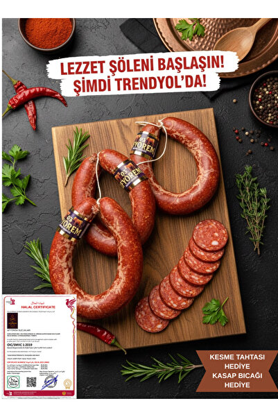 Afyörem Sucukları AFYOREM 4 KG AFYON SUCUĞU HELAL SERTİFİKALI %100 DOĞAL %100...