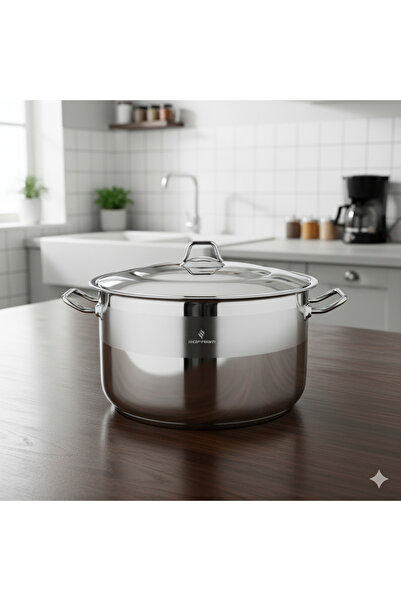 Sofram Turkish soft steel cooking pot, 15 liter capacity, 32 cm