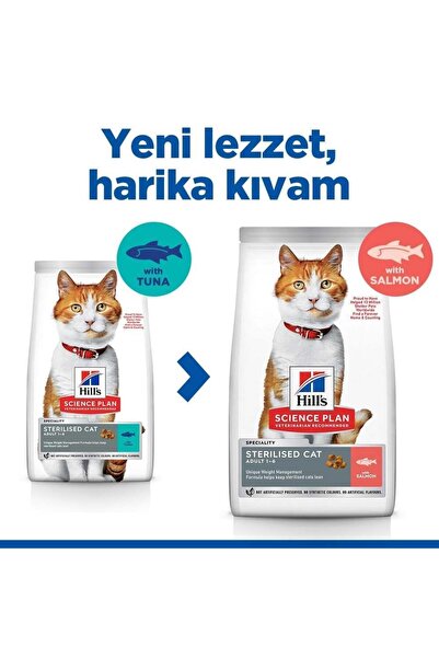 Hill's Hills Sterilised Somon Kısır Kedi Maması 10 Kg