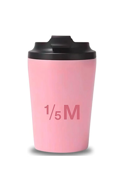 Generic 1/5M Mug 360ml Thermal Travel Mug, Vacuum Insulated Reusable Coffee Cup with Lid (Pink)