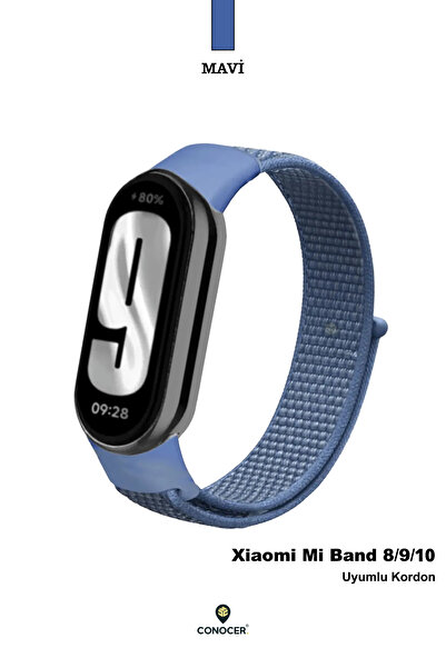 CONOCER حزام منسوج عالي الجودة متوافق مع شاومي مي باند 8 / مي باند 9 / مي باند 10