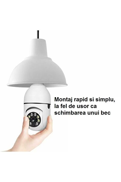 PORKY Wireless Camera 1080p Wi-Fi, Panoramic 360°, Person Detection, Two-Way Audio