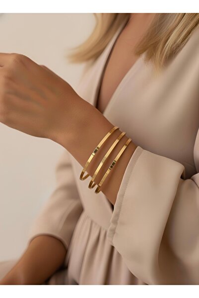 İNN JEWELLERY Çelik Ajda Bilezik Kararmaz Kibrit Çöpü Figürlü (2 Yıl İthalatçı Garantili) 16-18 /ST