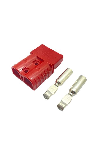 Anderson 600V ELEKTRİKLİ FORKLİFT AKÜ SOKETİ 120 A 35 MM (KIRMIZI) (ÇAP:46 BO...
