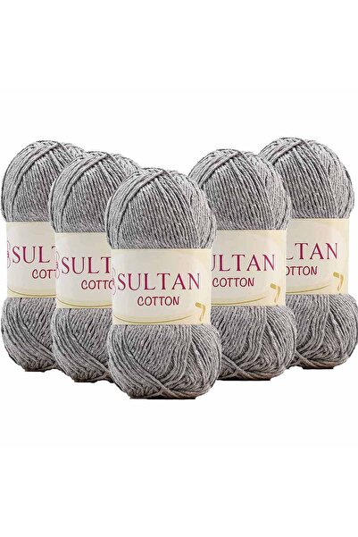 orhanucuzluk ( 5 Adet ) No:05 Açık Gri Sultan Cotton Amigurumi Ipi