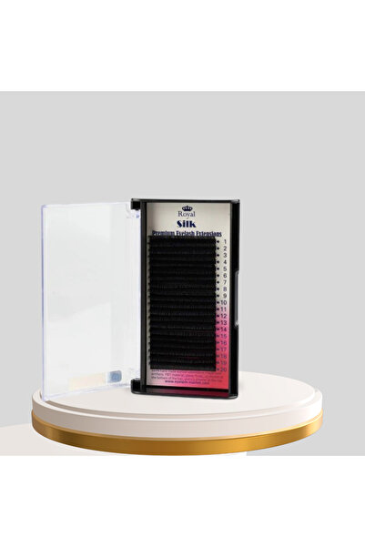 Royal Premium Silk Eyelash Extensions – D, 0.12 mm, 10 mm, 20 Rows