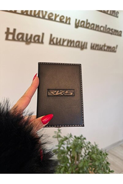 EFE DERİ حافظة ترخيص السيارة من EFE LEATHER RKS مخيطة، حامل ترخيص السيارة، وا...