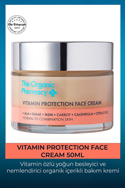 The Organic Pharmacy Vitamin Protection Face Cream - Vitamin Özlü Nemlendirici Bakım Kremi 50ml