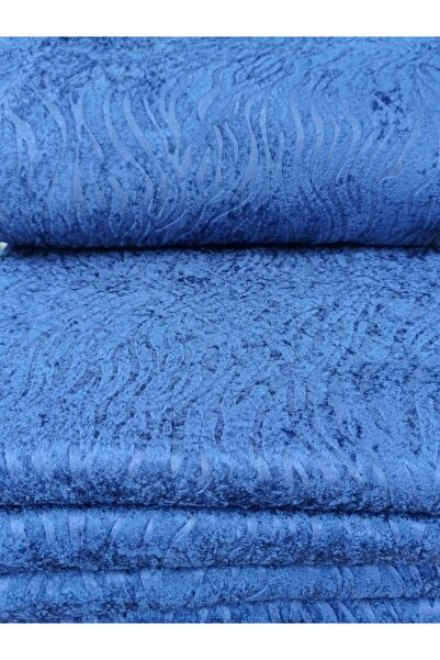 Esse Blue Embossed Patterned Non-Slip Stain Resistant Sofa Sofa Bed Sofa - Favourite