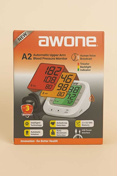 Awon AWONE A2 Automatic Upper Arm Blood Pressure Monitor