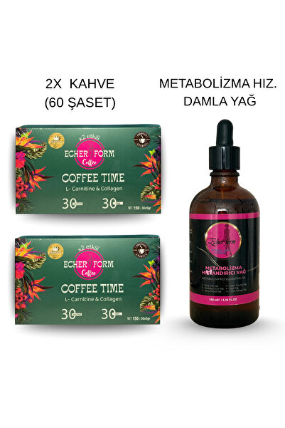 Echer 60 Şase form kahve - Metabolizma Yağ