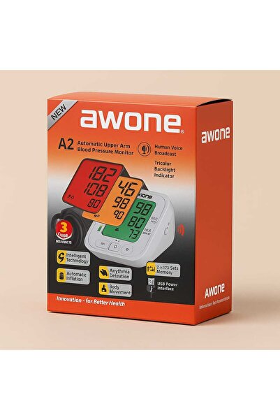 Awon AWONE A2 Automatic Upper Arm Blood Pressure Monitor