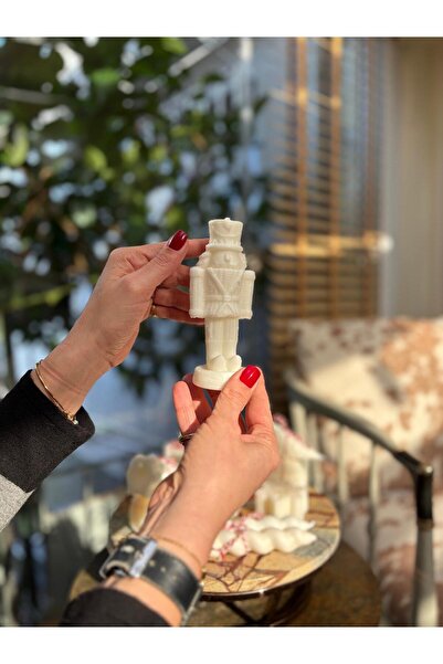 Yılbaşı Tasarım Hediye Seti-4'lü Doğal Soya Mum, Vanilya Kokulu, Özel Tasarım Kutu, Melekli Set