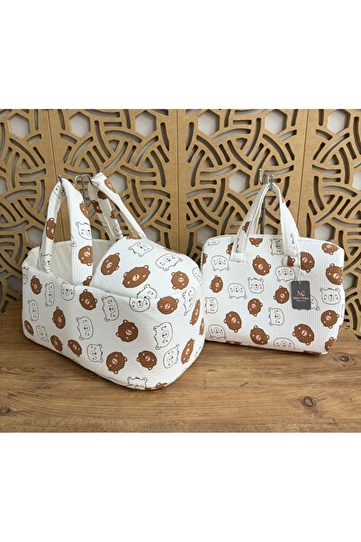 İLALKİDS حقيبة حمل الأطفال، حقيبة العناية بالطفل، حقيبة الأم، دمية دب