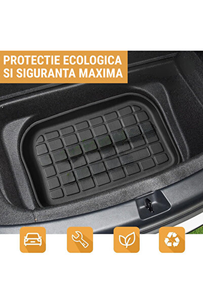 DECOZEN 3D trunk mat for Tesla Model Y 2021-2023, waterproof, non-slip, recyclable TPE
