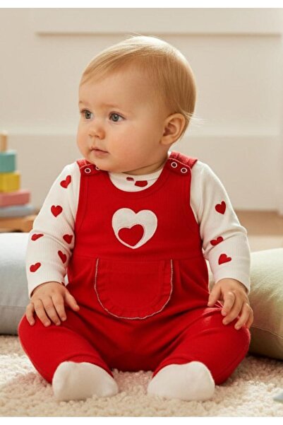 ALTINTAŞ BABY Kalpli Süzene Kız Bebek Tulum