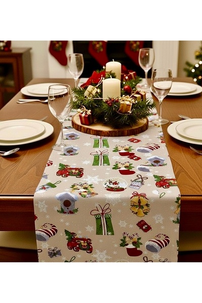 Sahra İpek عداء منقوشة عيد الميلاد