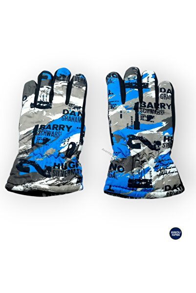 Mustran 8-14 Years/Xs/S Winter Gloves |   Thermal Ski & Cycling Gloves with Fur Inside |   Non-Slip Camouflage