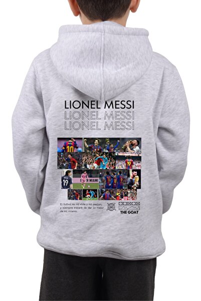 VEK Dečija dukserica sa kapuljačom - Messi Printed
