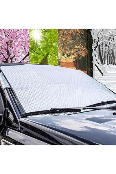 Whimlets Parasolar parbriz auto 4 straturi, protectie zapada si inghet, vara ...