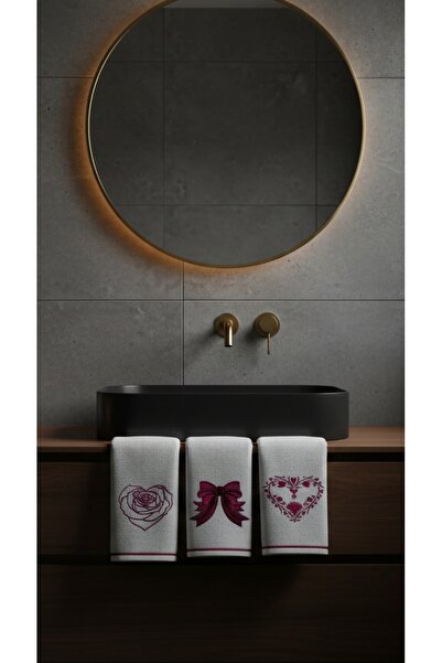 Nur Homing Rose Havlu 3lü