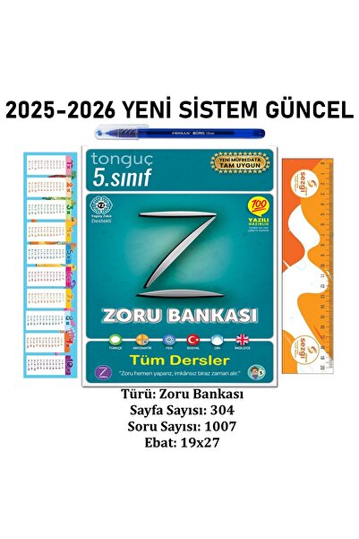 Tonguç Yayınları 5. Sınıf Zoru Bankası Tüm Dersler Ve Kazanım Ölçme Ve Değerlendirme Sınavı