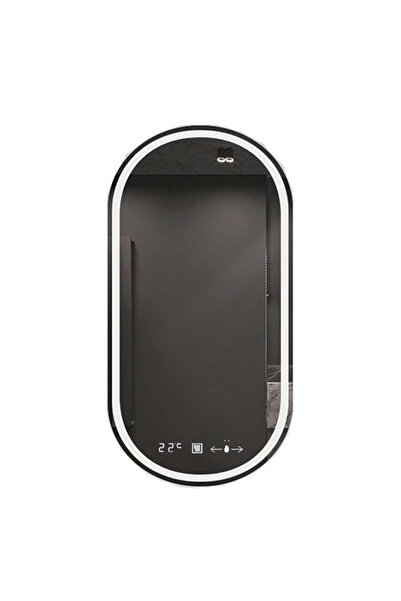 OPTIM DEKO Oglindă LED cu control tactil și funcție de dezaburire, 80 x 50 cm, lumină rece, caldă și neutră