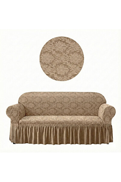 ELHAS غطاء أريكة جاكار لثلاثة أشخاص. نمط شال مرن وقابل للغسل، غطاء للأريكة وا...