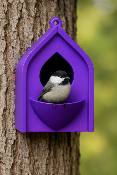 kaan3d kuş evi-küçük kuslar için yuva-kuş yuvası-plastik kuş yuvası