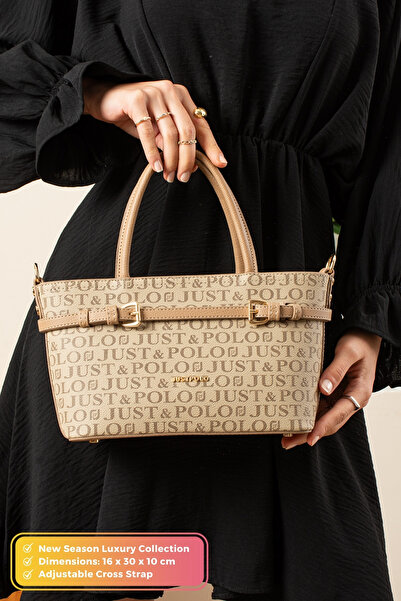 Just Polo Original Women's New Season Luxury Soft Leather Adjustable Cross Strap Stylish Handbag and Shoulder Bag