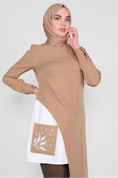 Alvina Asymetric Cut Pocket Tunic 41166