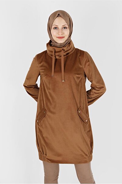 Alvina DEGAJE YAKA MANŞETLERİ LASTİKLİ TUNİK 42420