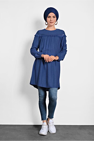 Alvina Sequined Tunic with Sequins and Tassels 40116