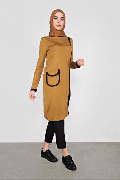 Alvina Pocket Detailed Knitting Tunic 41013