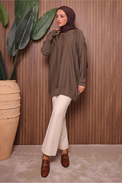 TRENDTESETTÜR Women's Mink Knit Tunic t 4007