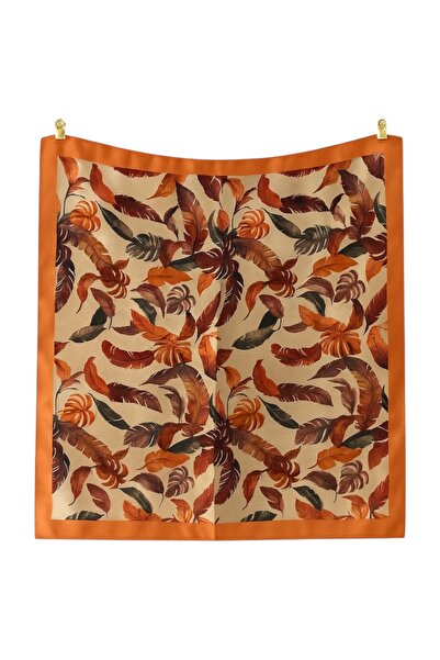 AGAPI Scarf Autumn Leaf Patterned Bandana Scarf