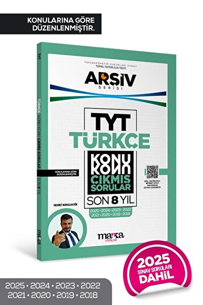Marka Yayınları Son 7 Yıl Tyt Türkçe Konu Konu Çıkmış Sorular Tamamı Video Çözümlü Arşiv Serisi