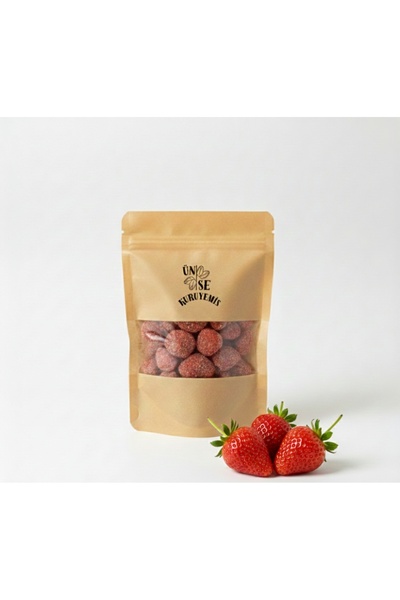 ÜNSEKURUYEMİŞ فراولة مجففة جديدة (200 جرام)