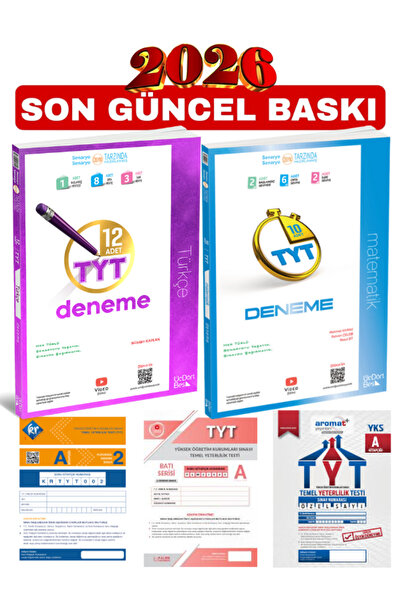 Üç Dört Beş Yayıncılık 345 Tyt Türkçe + Matematik Deneme + Tonguç Tyt Türkiye...